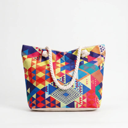 Bedruckte Damen Strandtasche - Okatote