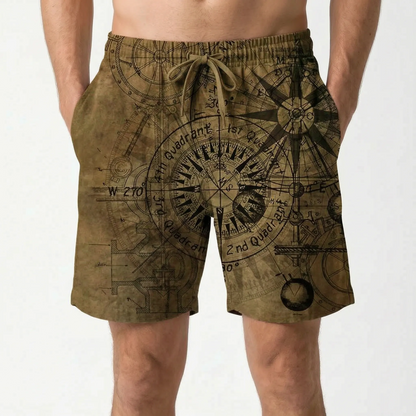Bedruckte Freizeit-Badeshorts - Brezia
