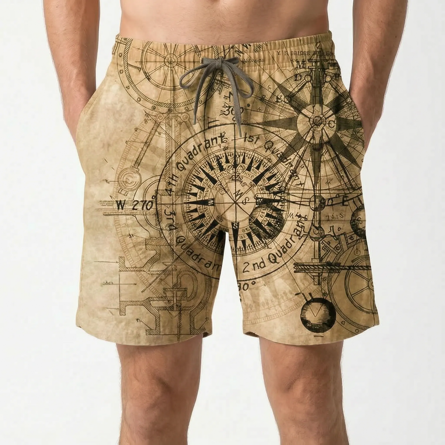 Bedruckte Freizeit-Badeshorts - Brezia