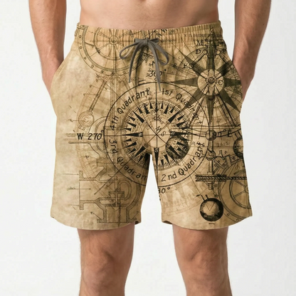 Bedruckte Freizeit-Badeshorts - Brezia