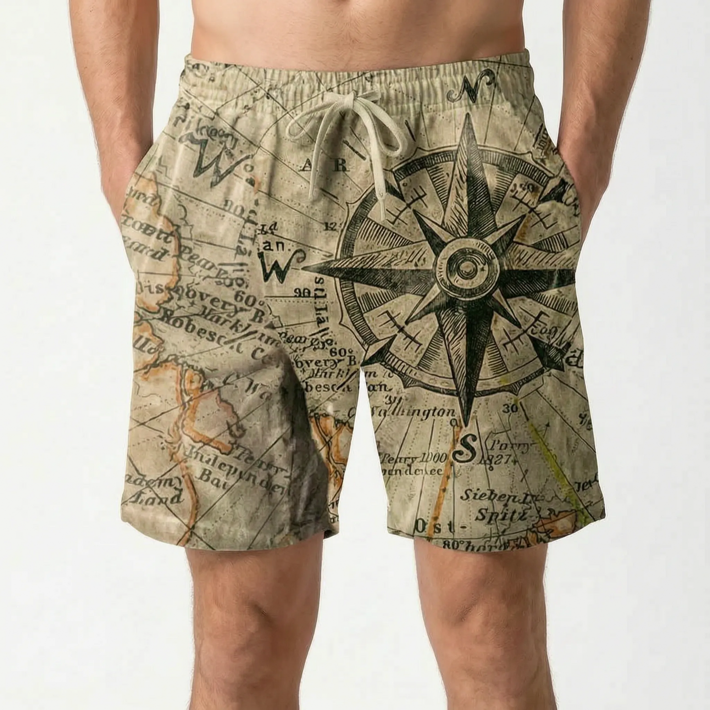 Bedruckte Freizeit-Badeshorts - Brezia
