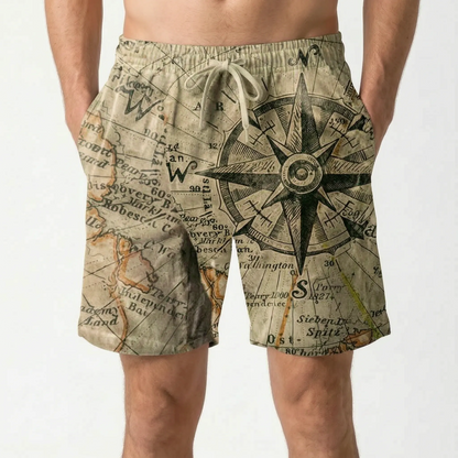 Bedruckte Freizeit-Badeshorts - Brezia