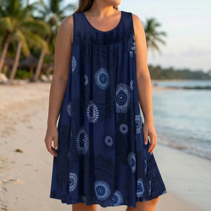 Bedrucktes Strandkleid In Plus-Size - Christie
