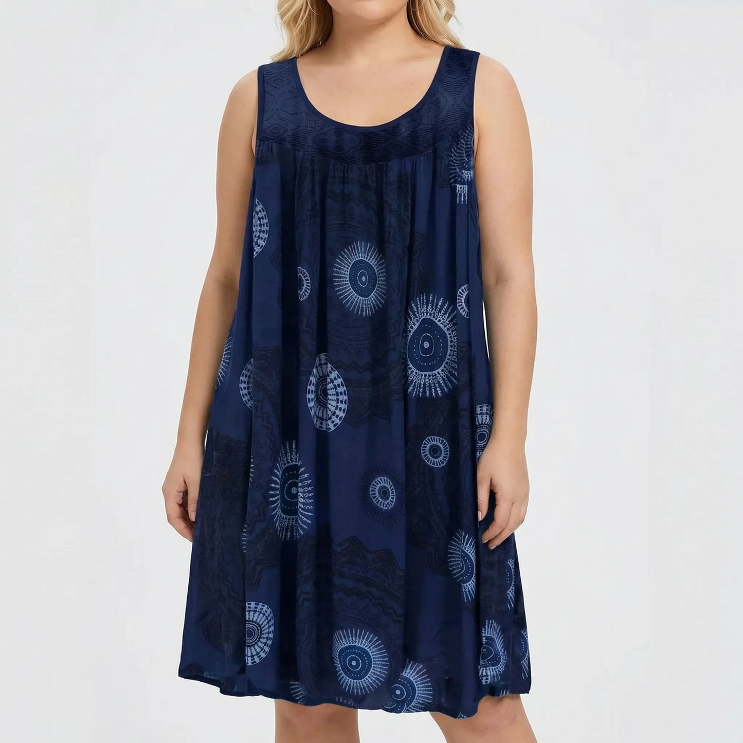 Bedrucktes Strandkleid In Plus-Size - Christie