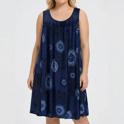 Bedrucktes Strandkleid In Plus-Size - Christie