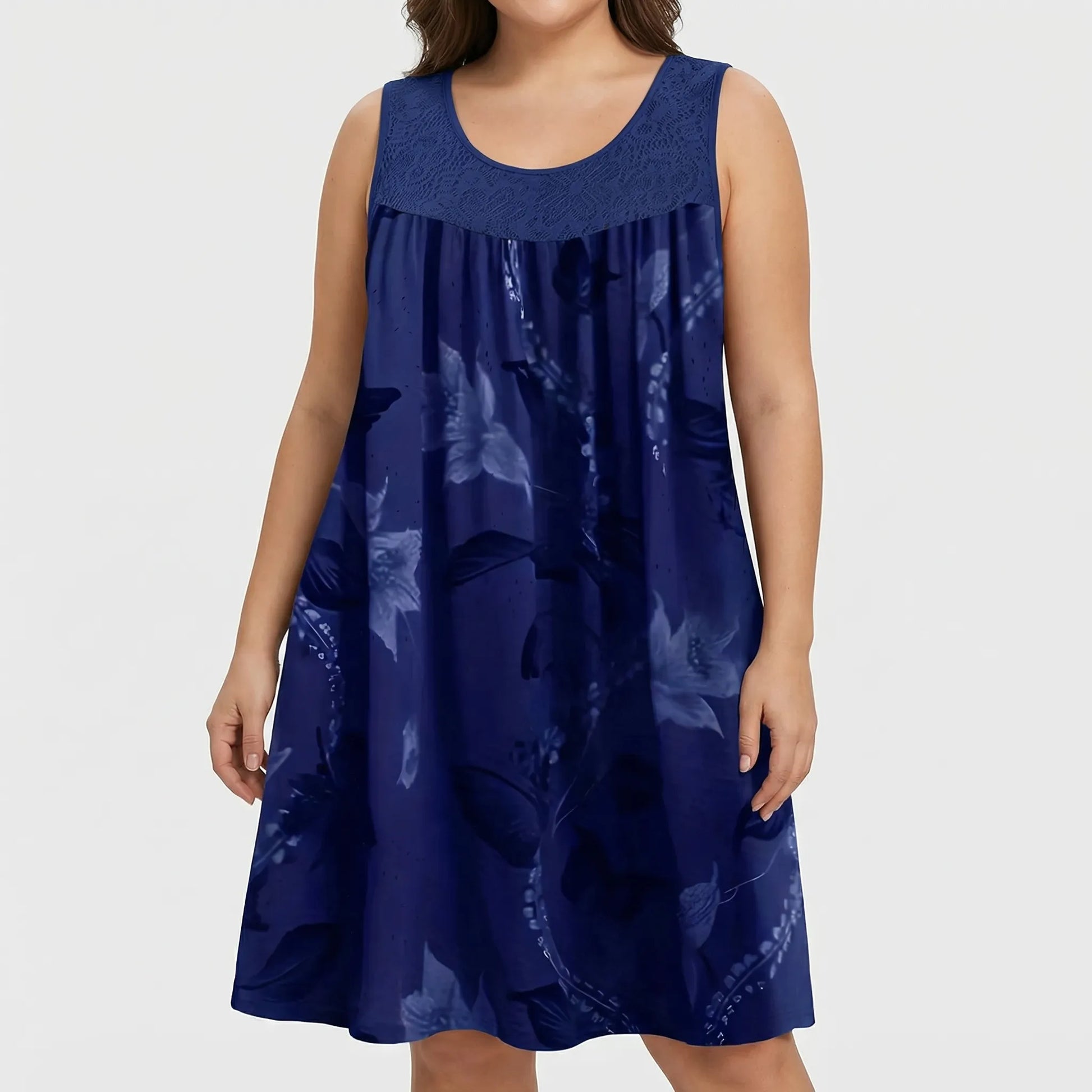 Bedrucktes Strandkleid In Plus-Size - Christie