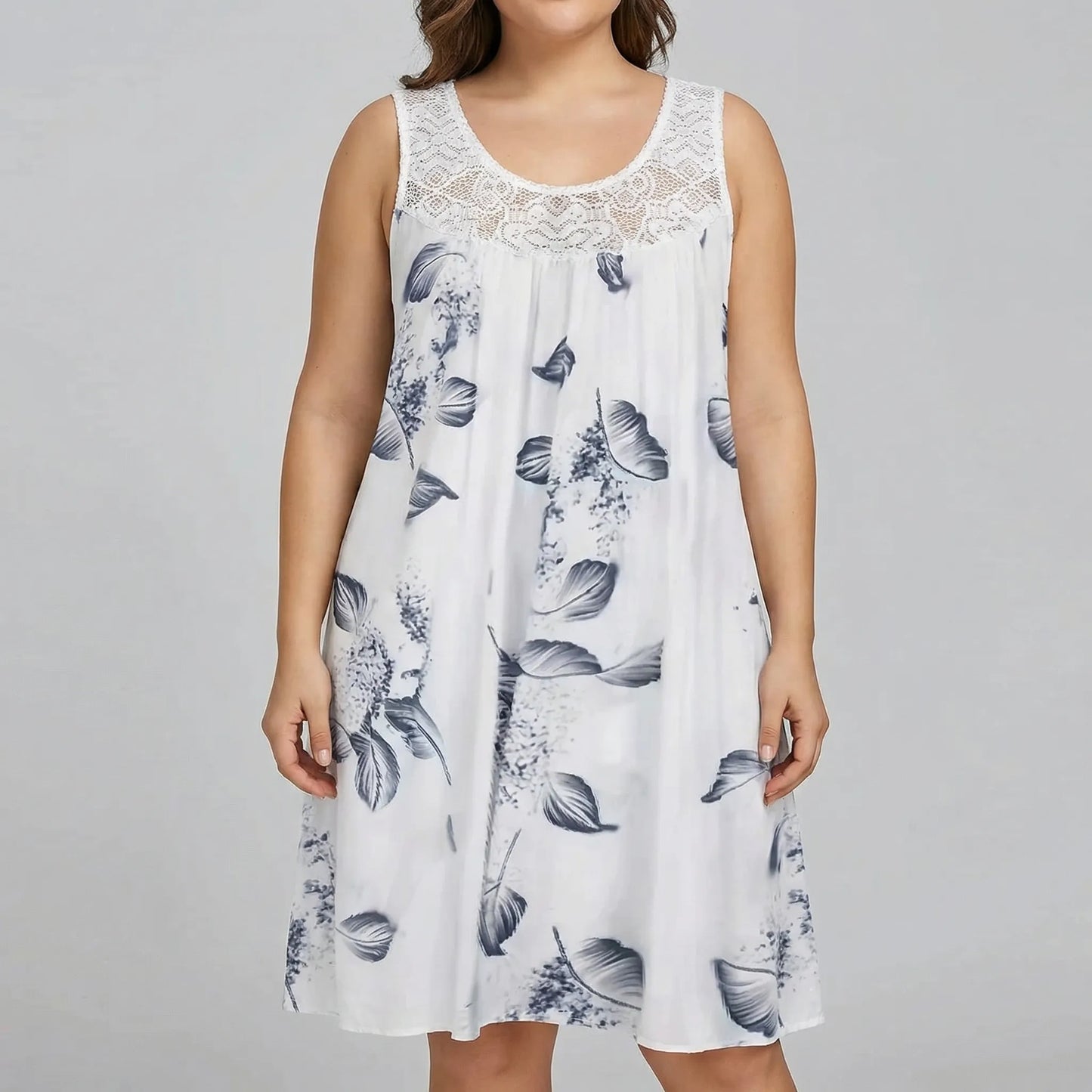 Bedrucktes Strandkleid In Plus-Size - Christie
