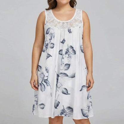 Bedrucktes Strandkleid In Plus-Size - Christie