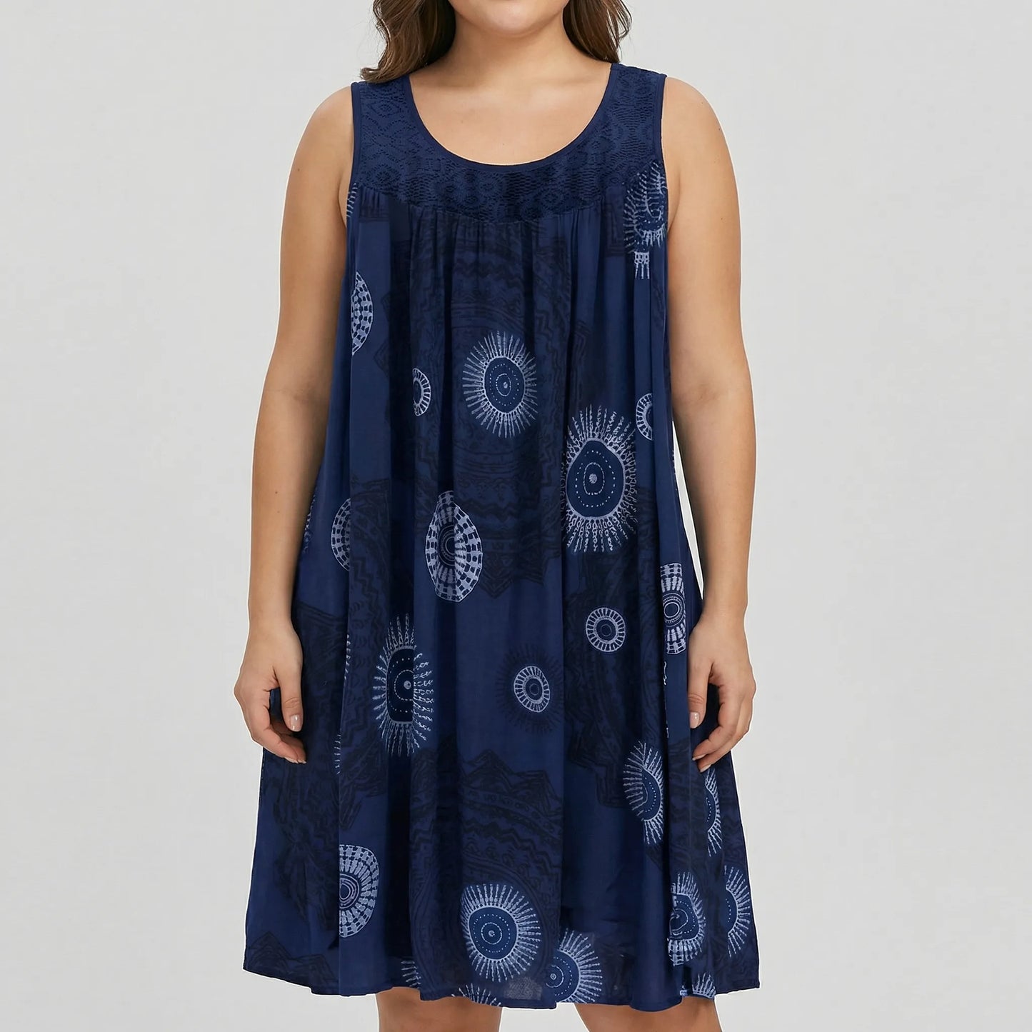 Bedrucktes Strandkleid In Plus-Size - Christie