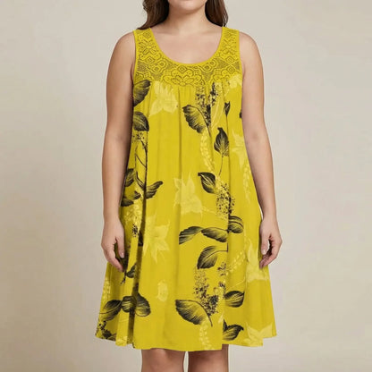 Bedrucktes Strandkleid In Plus-Size - Christie