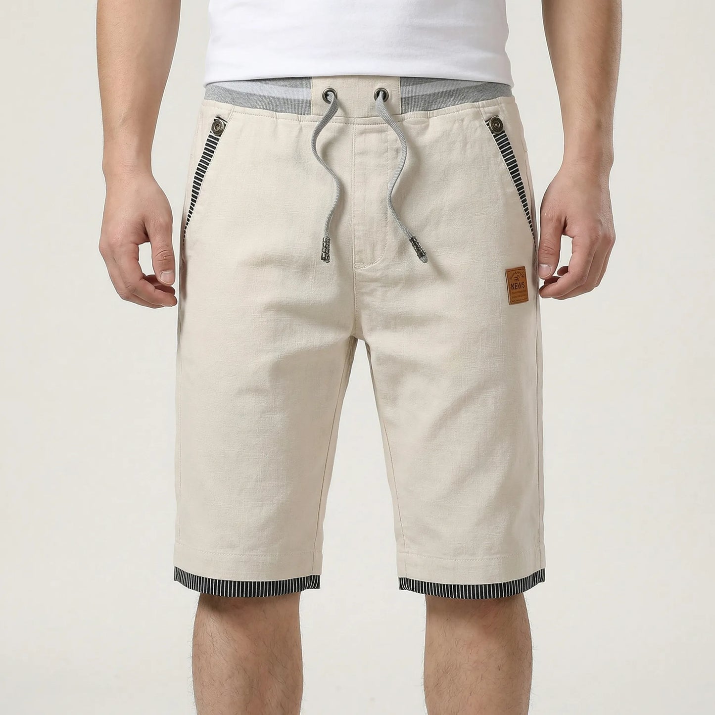 Bermuda-Herrenshorts Mit Tunnelzug - Saul