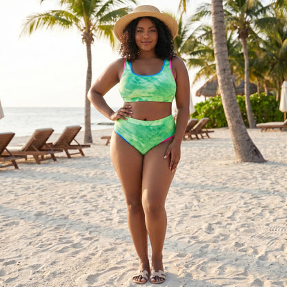 Bikini Set In Großen Größen Mit Batikmuster - Jean