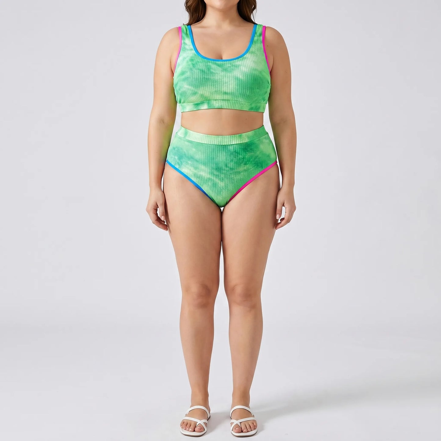 Bikini Set In Großen Größen Mit Batikmuster - Jean