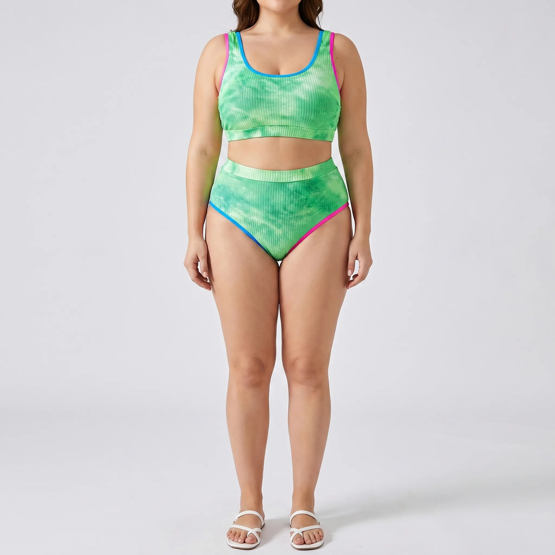 Bikini Set In Großen Größen Mit Batikmuster - Jean