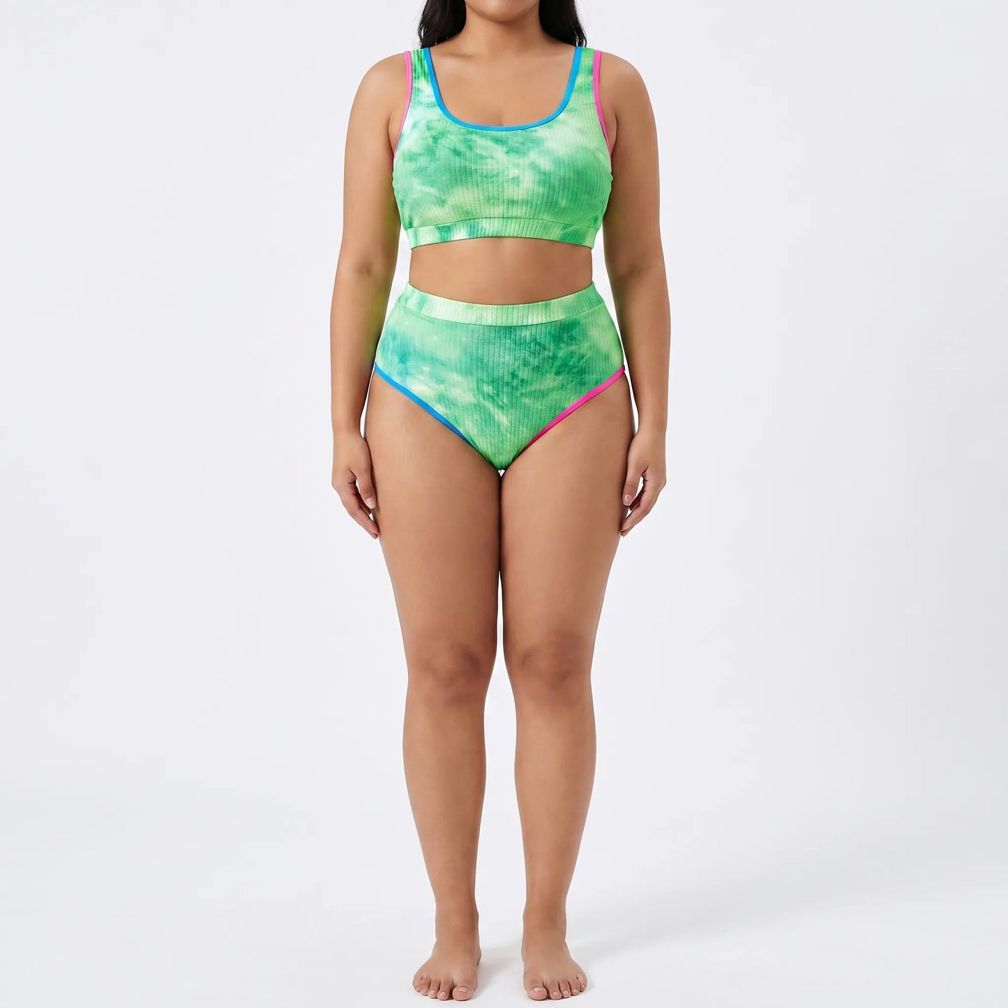 Bikini Set In Großen Größen Mit Batikmuster - Jean