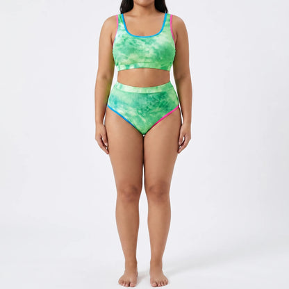 Bikini Set In Großen Größen Mit Batikmuster - Jean