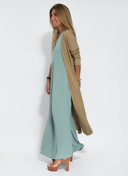 Figurbetontes Kleid mit Weste – Valentina