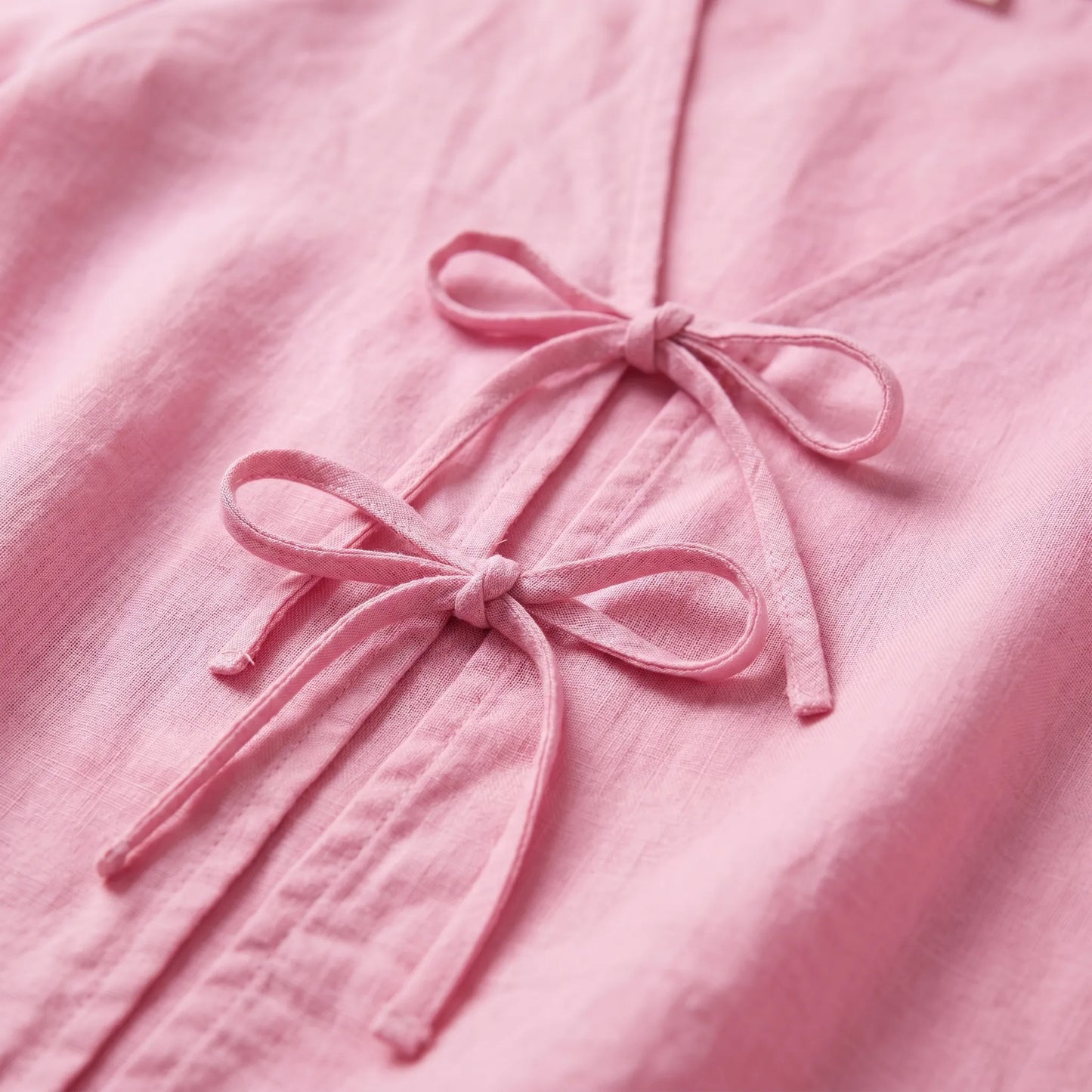 Bluse zum Binden - Rosa