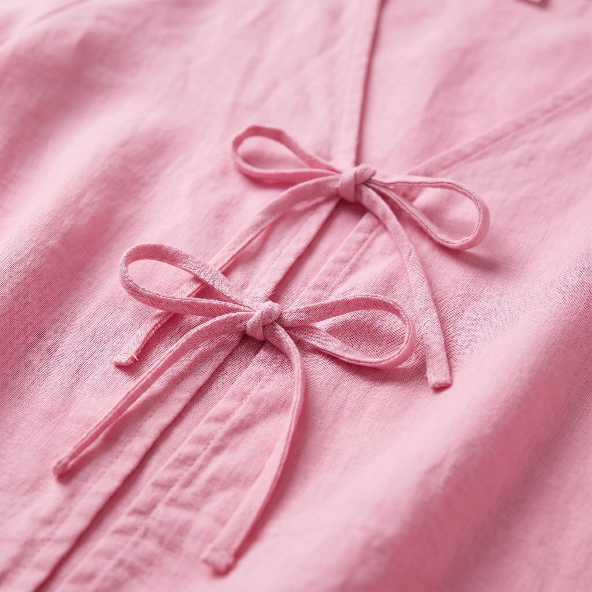 Bluse zum Binden - Rosa