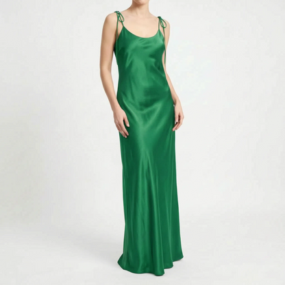 Bodenlanges Trägerkleid Mit Offenem Rücken -  Opal