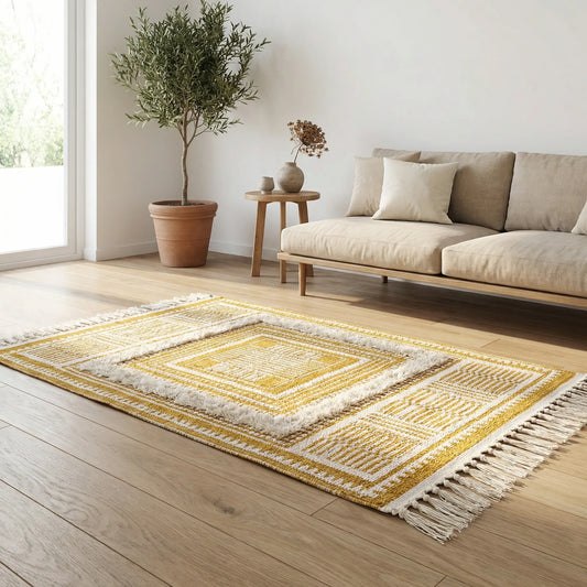 Boho-Teppich Mit Fransen - Bohemora