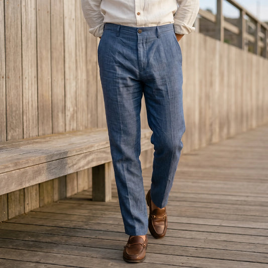 Business-Leinenmix-Hose - Sheldon