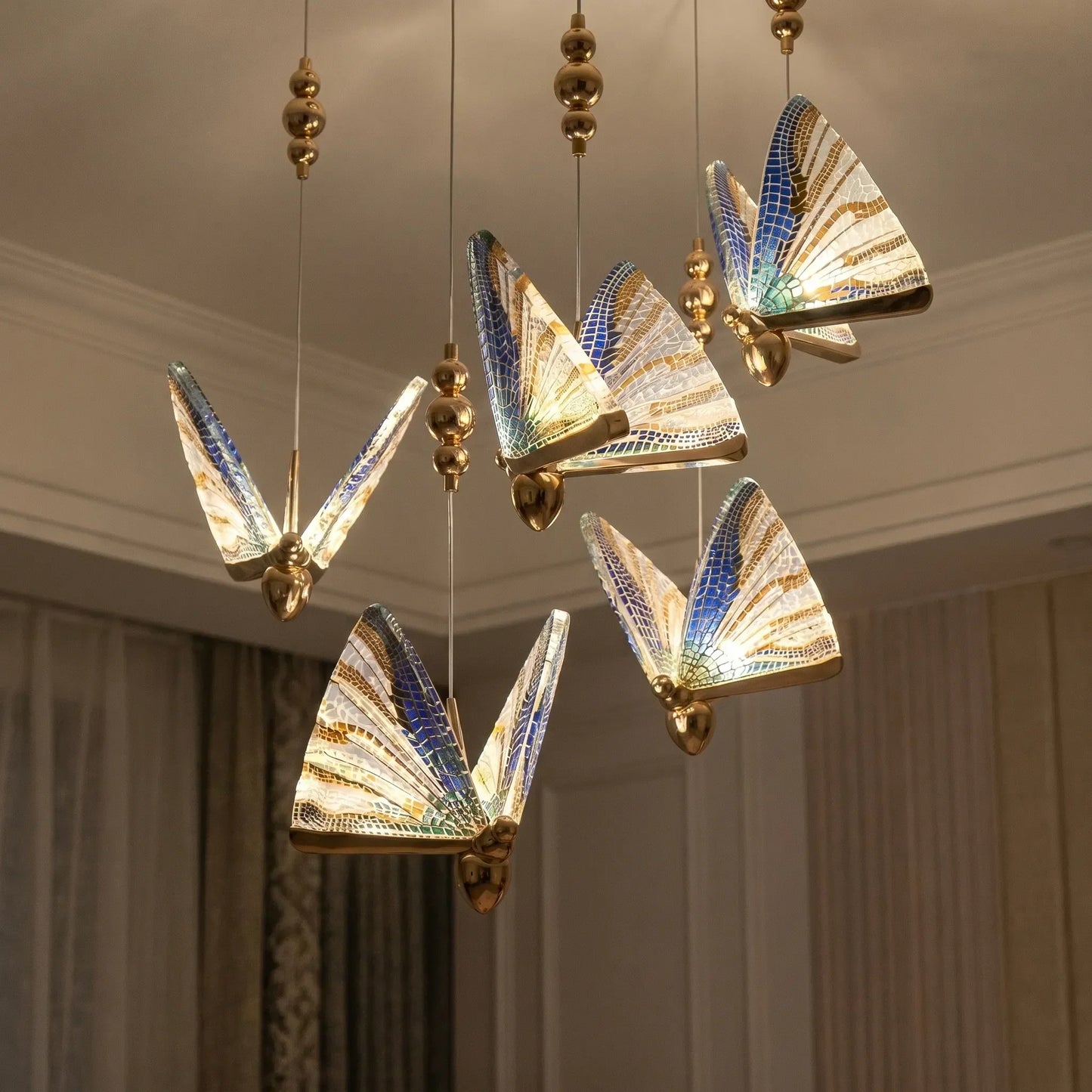 Butterfly-Shaped LED Pendant Lamp -  Flutterglow