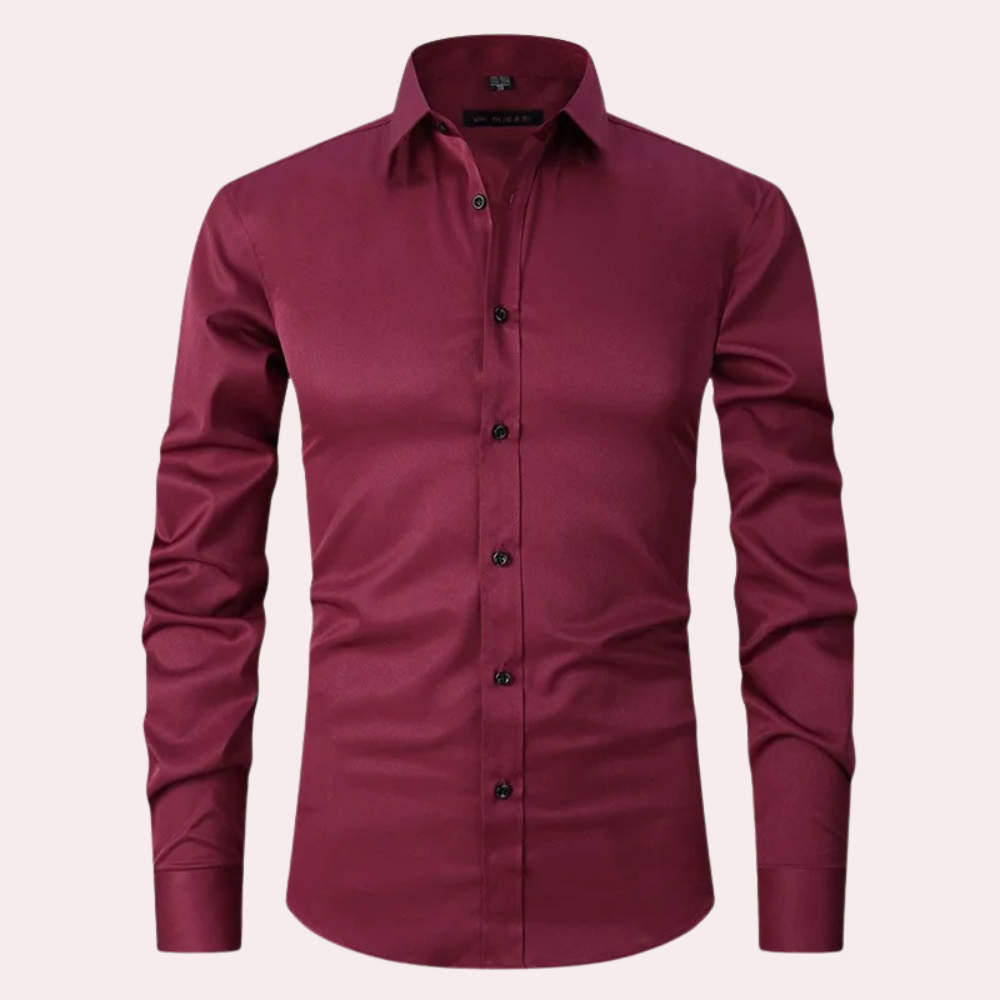 Wrinkle-free Stretch Hemd - Mailand