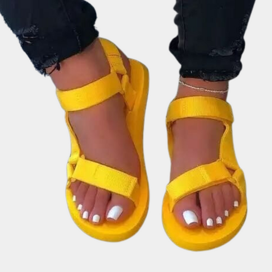 Farbenblock Damen Sandalen mit Komfortsohle – Chloé