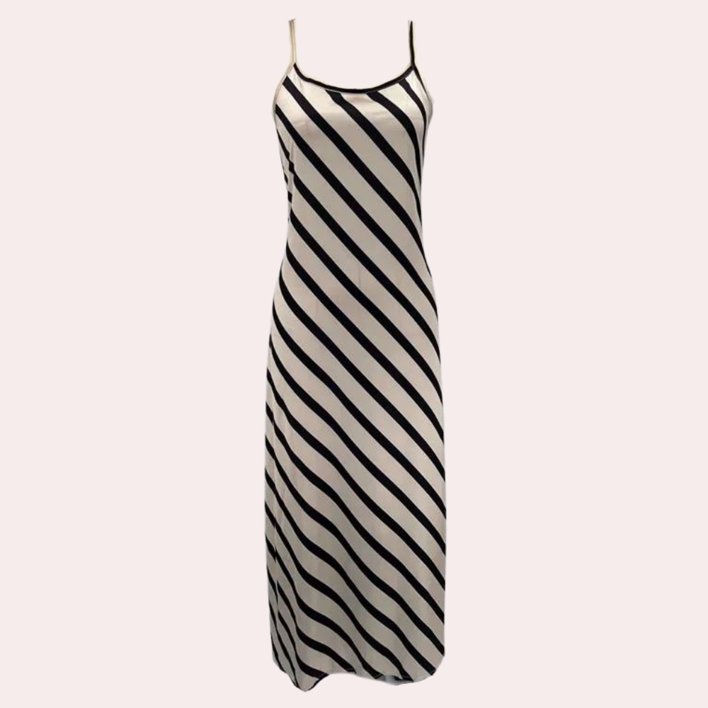 Ärmelloses Gestreiftes Sommerkleid – Marise