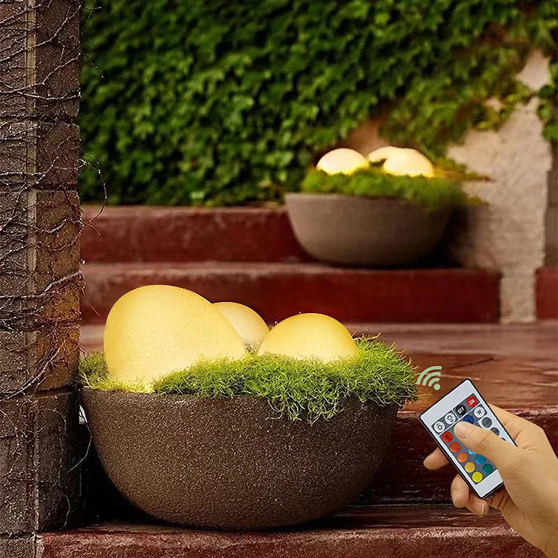 Stimmungsvolle Kabellose Gartenlampe - LumaStone