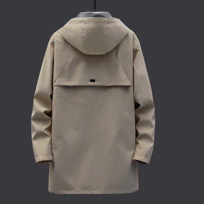 Herrenjacke mit Kapuze und langer Passform – Damian