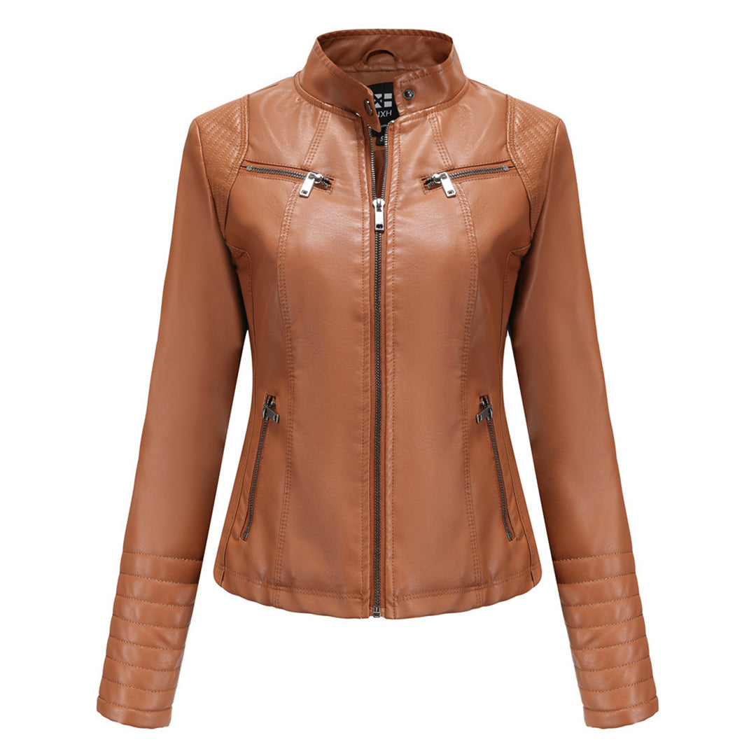 Stylisches Leder Damenjack – Elin