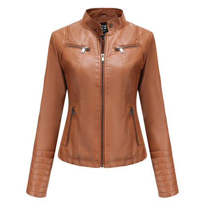Stylisches Leder Damenjack – Elin