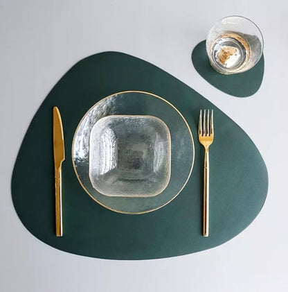 Wasserfeste Leder- Tischset - Tablevo