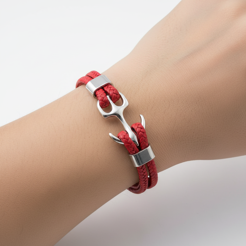 Charme-Armband Aus Leder - AnchorLeather