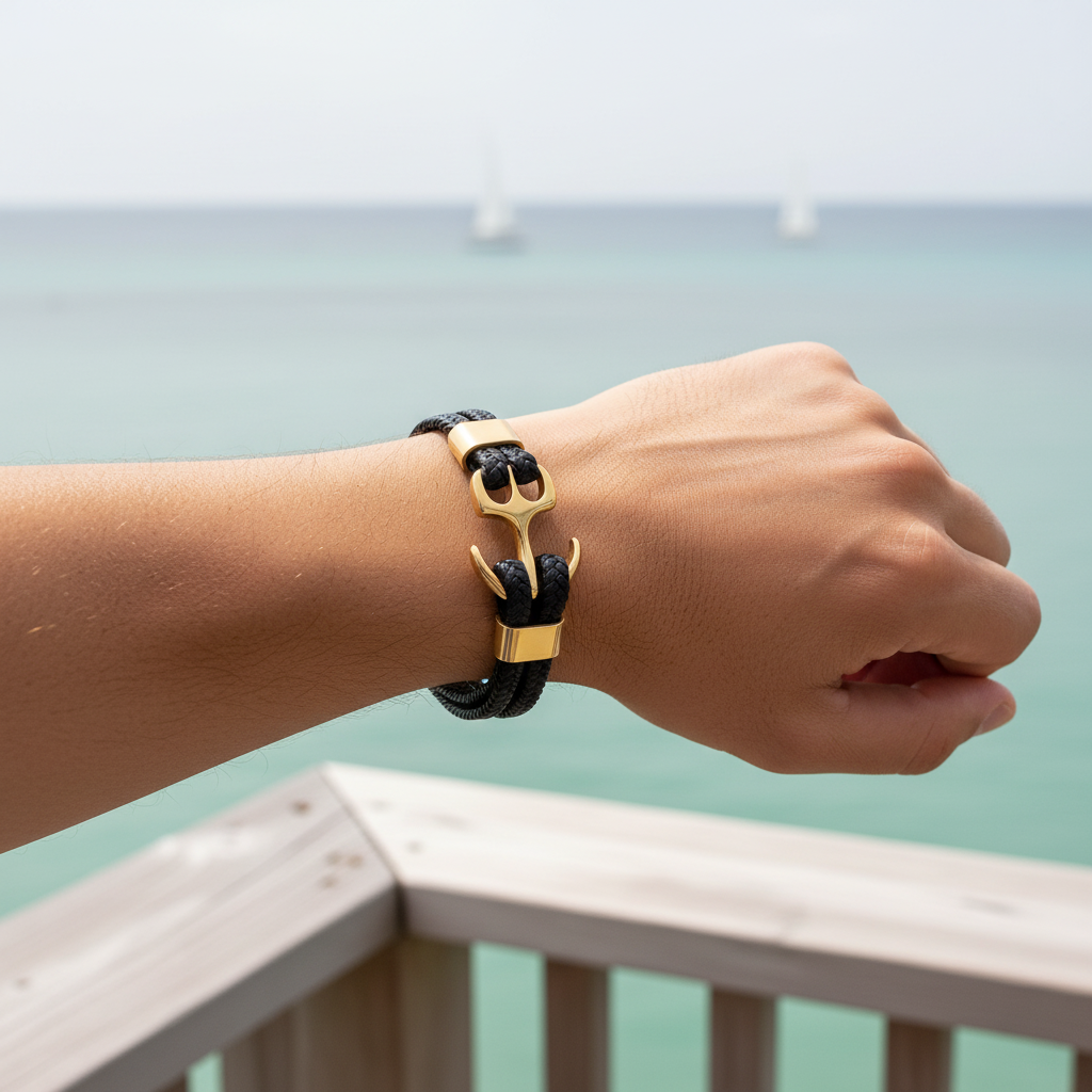 Charme-Armband Aus Leder - AnchorLeather