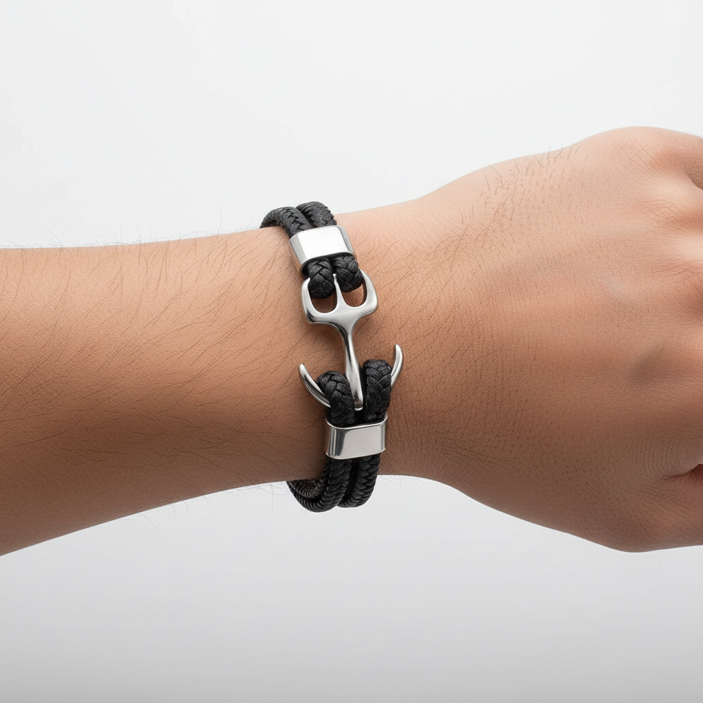 Charme-Armband Aus Leder - AnchorLeather