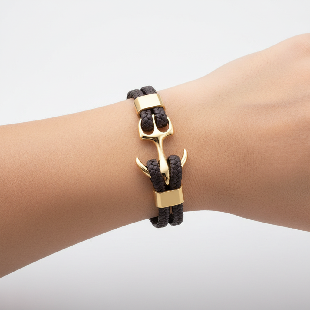 Charme-Armband Aus Leder - AnchorLeather