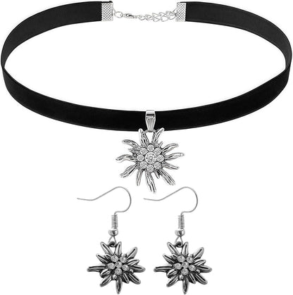 Choker Mit Edelweiß - AlpineGem