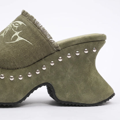 Chunky Plateau Pantoletten - Tami