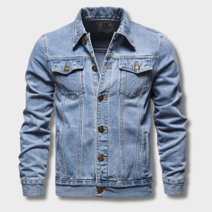 Classic Button-Up Denim Jacket - Darrel