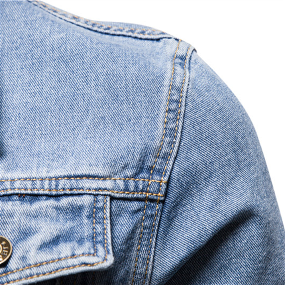 Classic Button-Up Denim Jacket - Darrel