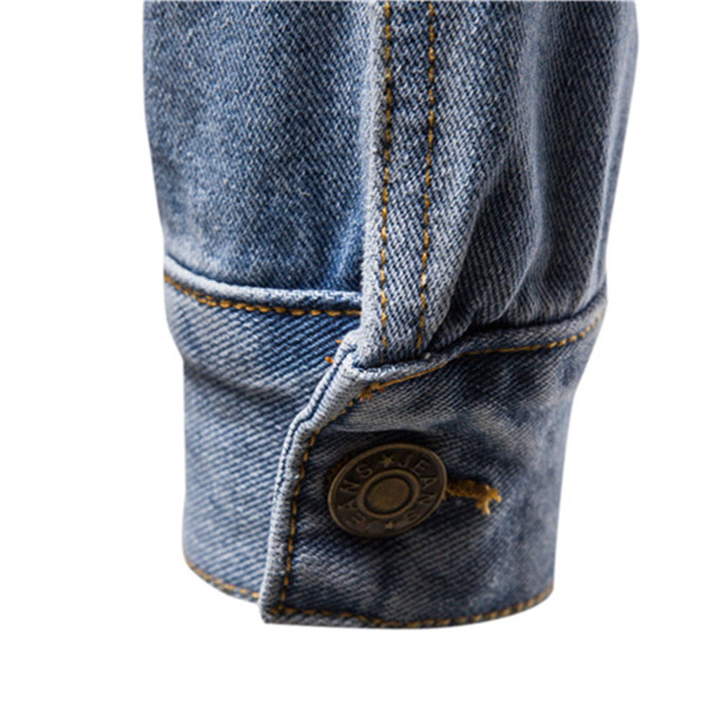 Classic Button-Up Denim Jacket - Darrel