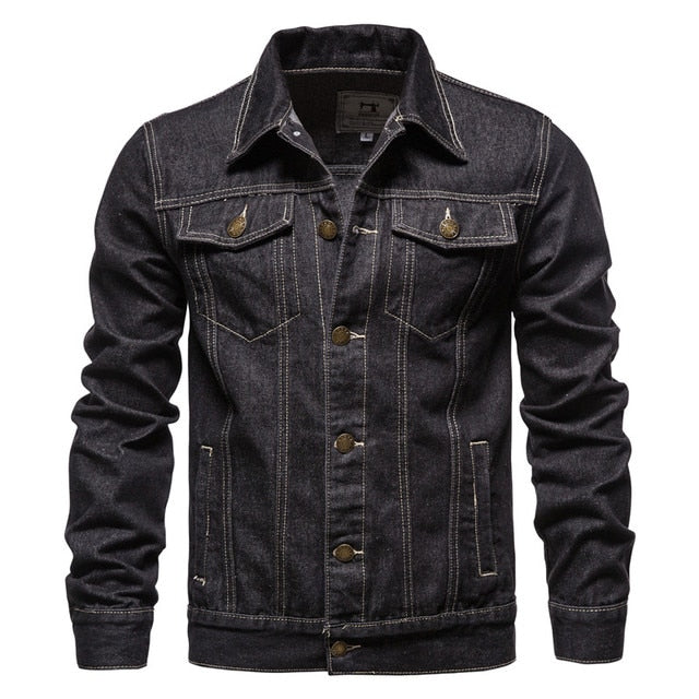 Classic Button-Up Denim Jacket - Darrel