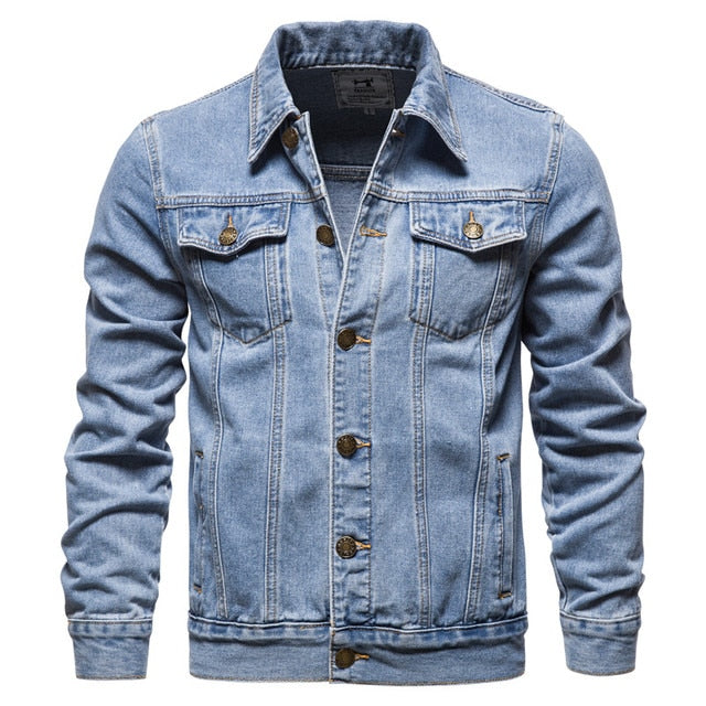 Classic Button-Up Denim Jacket - Darrel