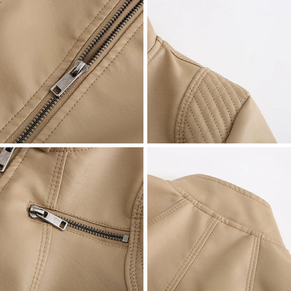 Stylisches Leder Damenjack – Elin