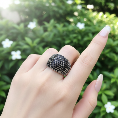 Cocktail-Ring Mit Pavé-Fassung - PaveShine