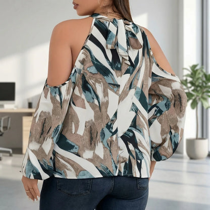 Cold-Shoulder-Damenbluse In Großen Größen - Marcella