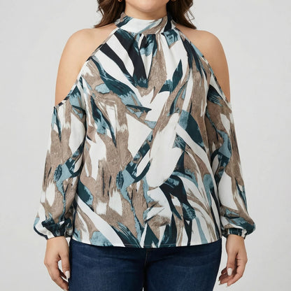Cold-Shoulder-Damenbluse In Großen Größen - Marcella